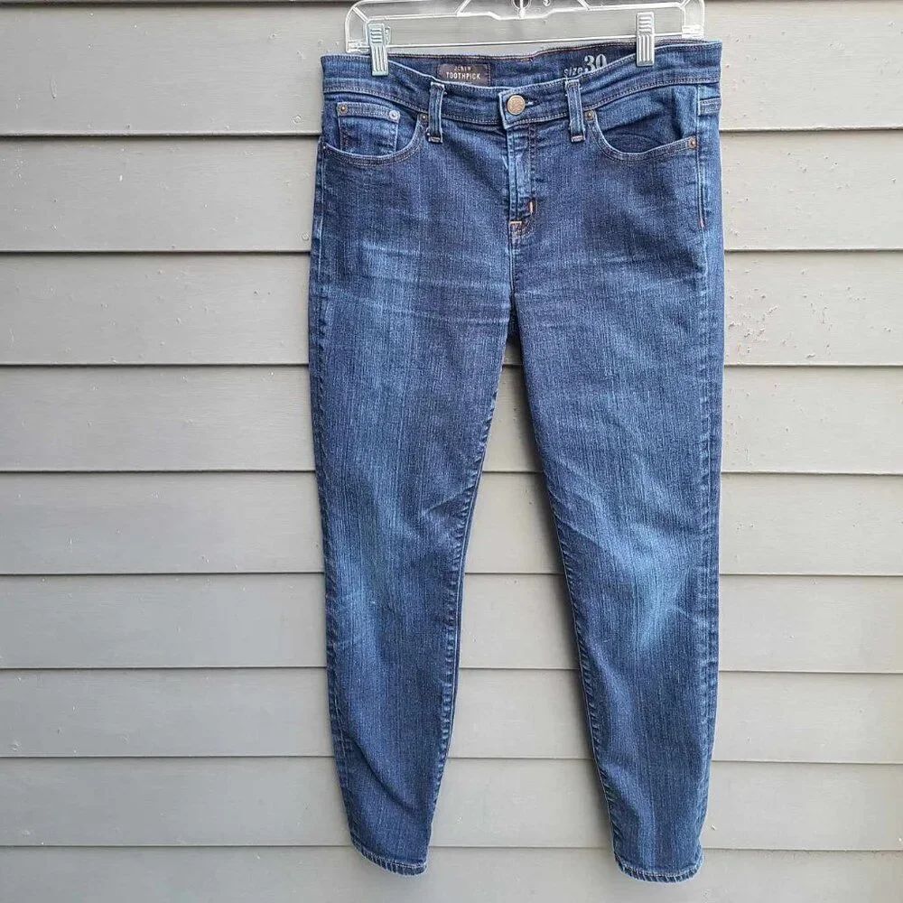 J Crew Toothpick Jeans size 30